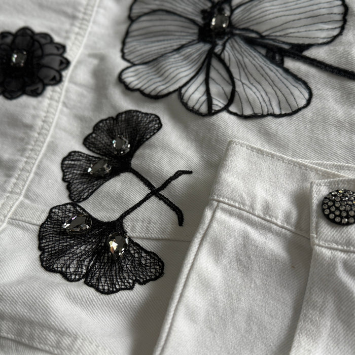 Beaded Denim Jacket
