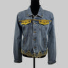 applique denim jean jacket